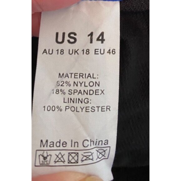 Hilor Off-Shoulder Ruffle One-Piece Swimsuit US 14 Burgundy - Picture 4 of 9